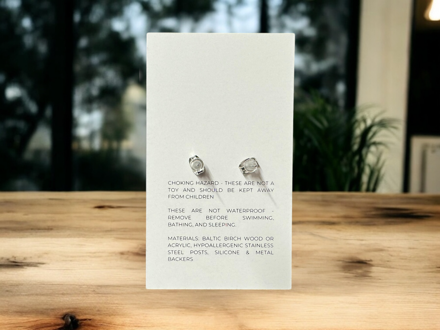 Acrylic Baseball Stud Earrings