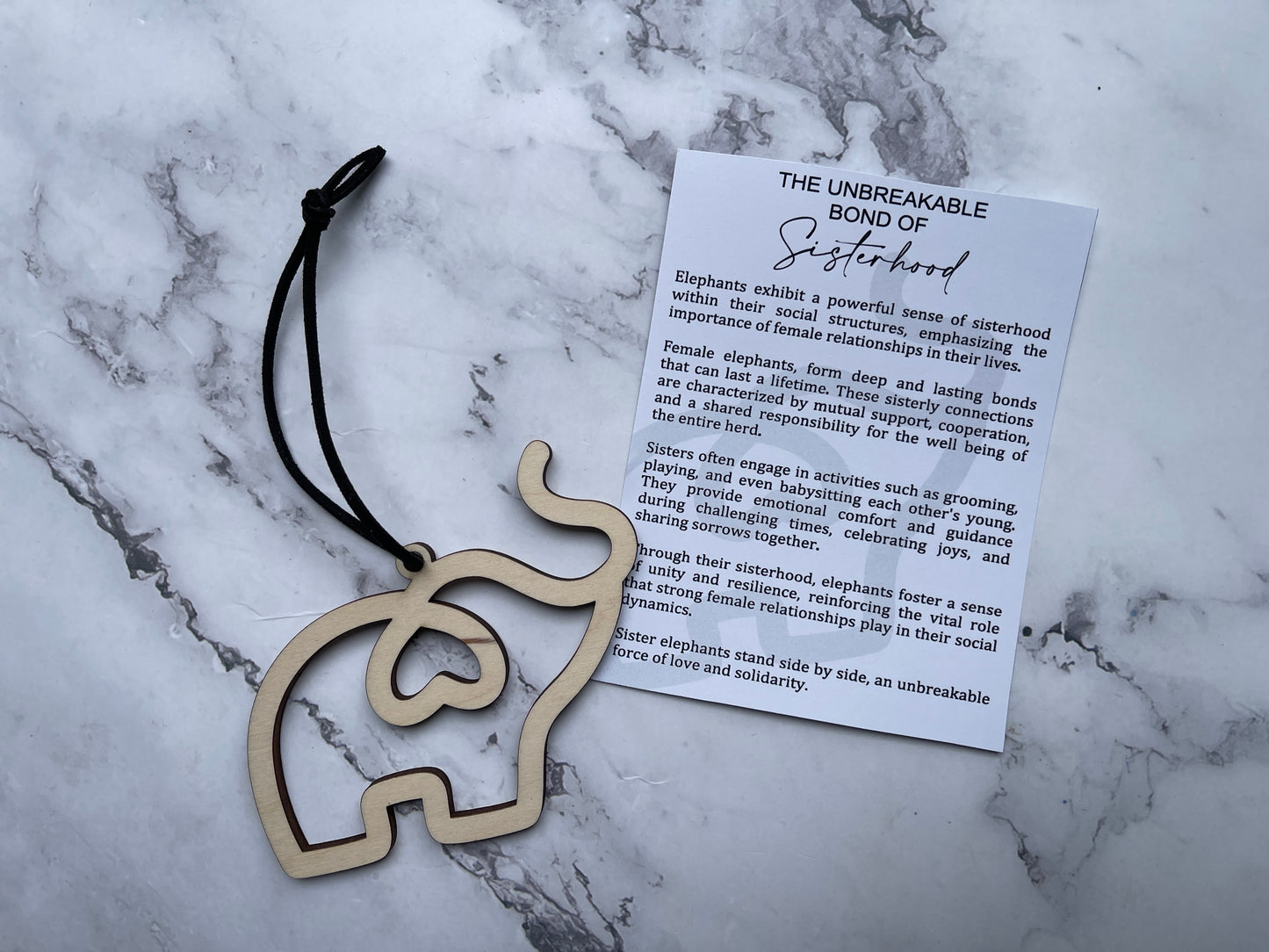 Sisterhood Elephant Ornament