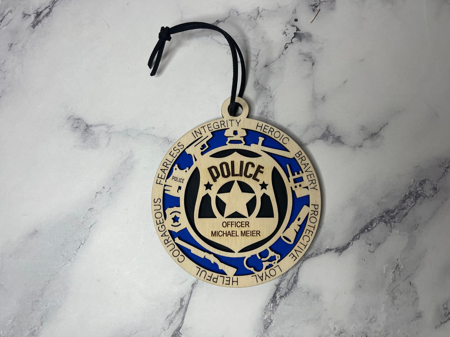 Personalized Police Ornament