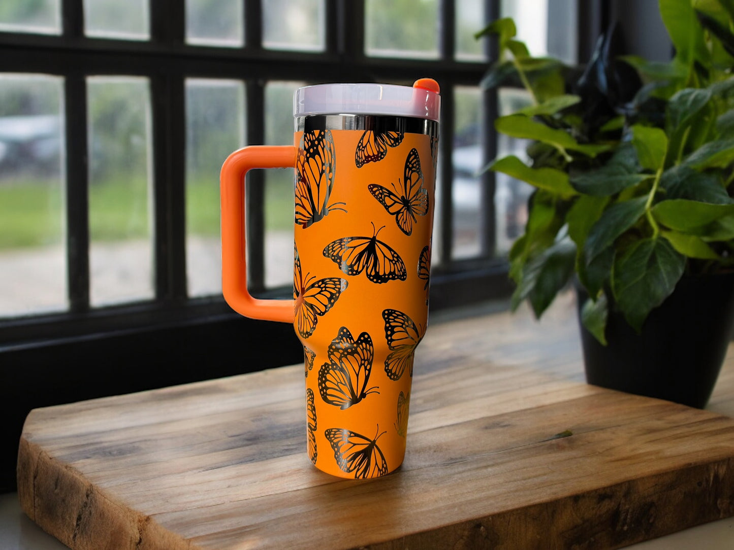 40oz Monarch Butterfly Tumbler