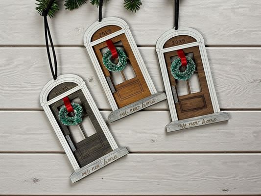 Personalized First Home Wooden Ornament