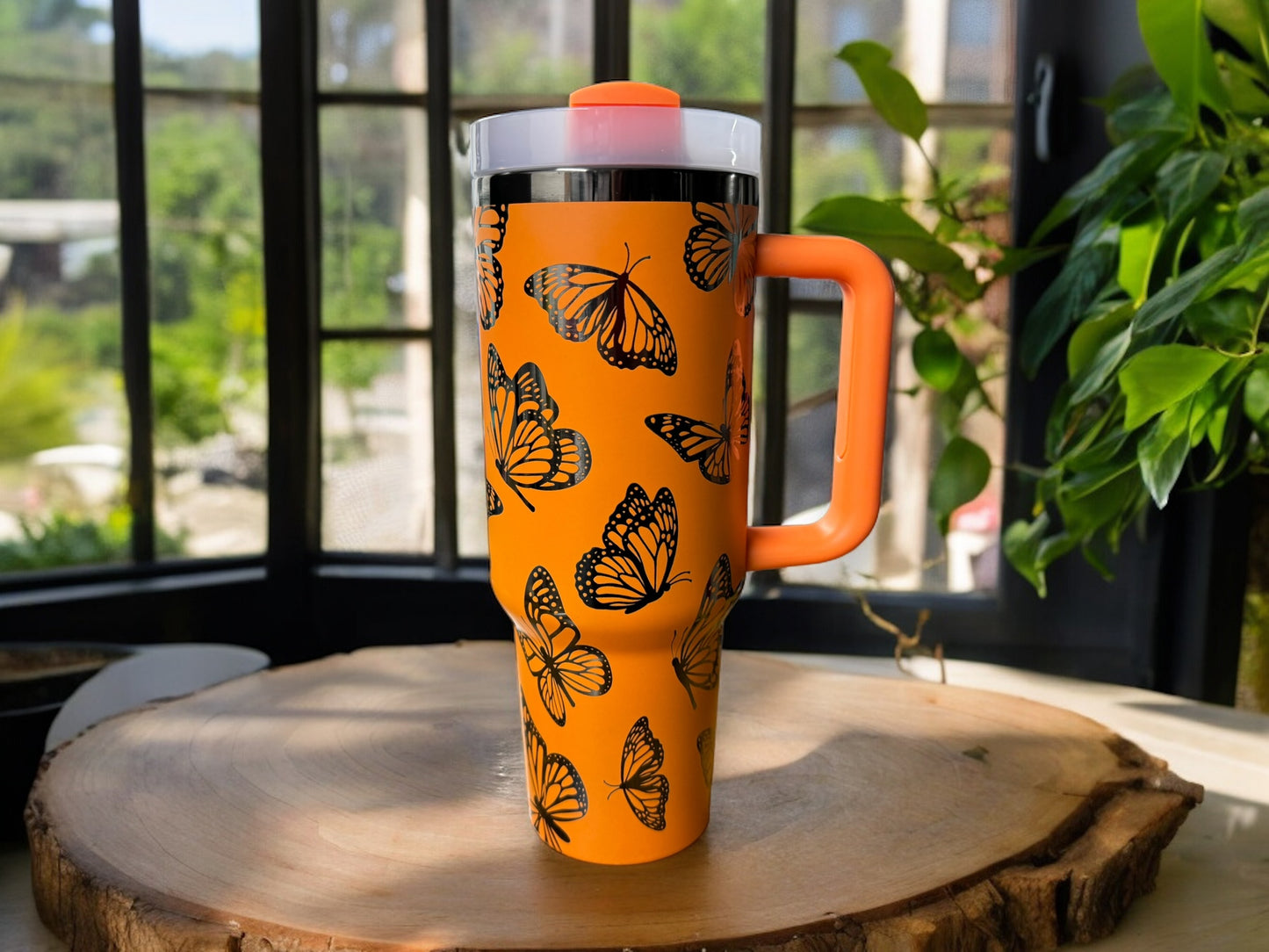 40oz Monarch Butterfly Tumbler