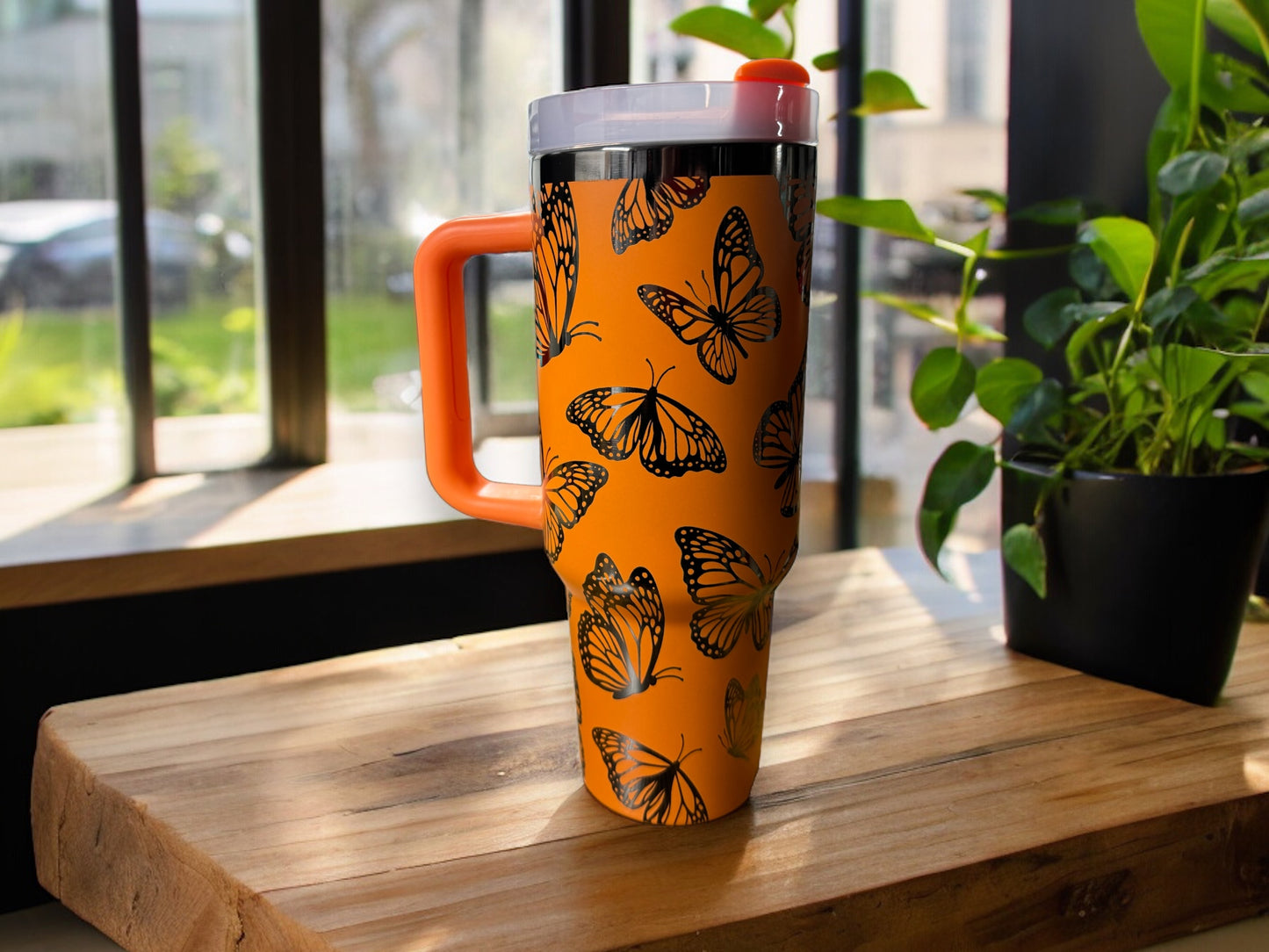 40oz Monarch Butterfly Tumbler