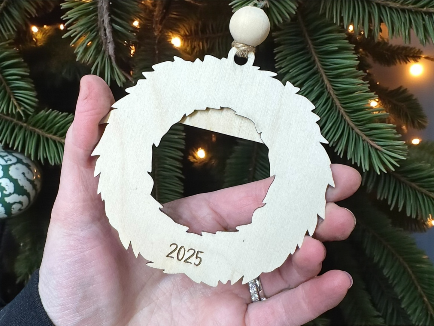 Family wreath ornament