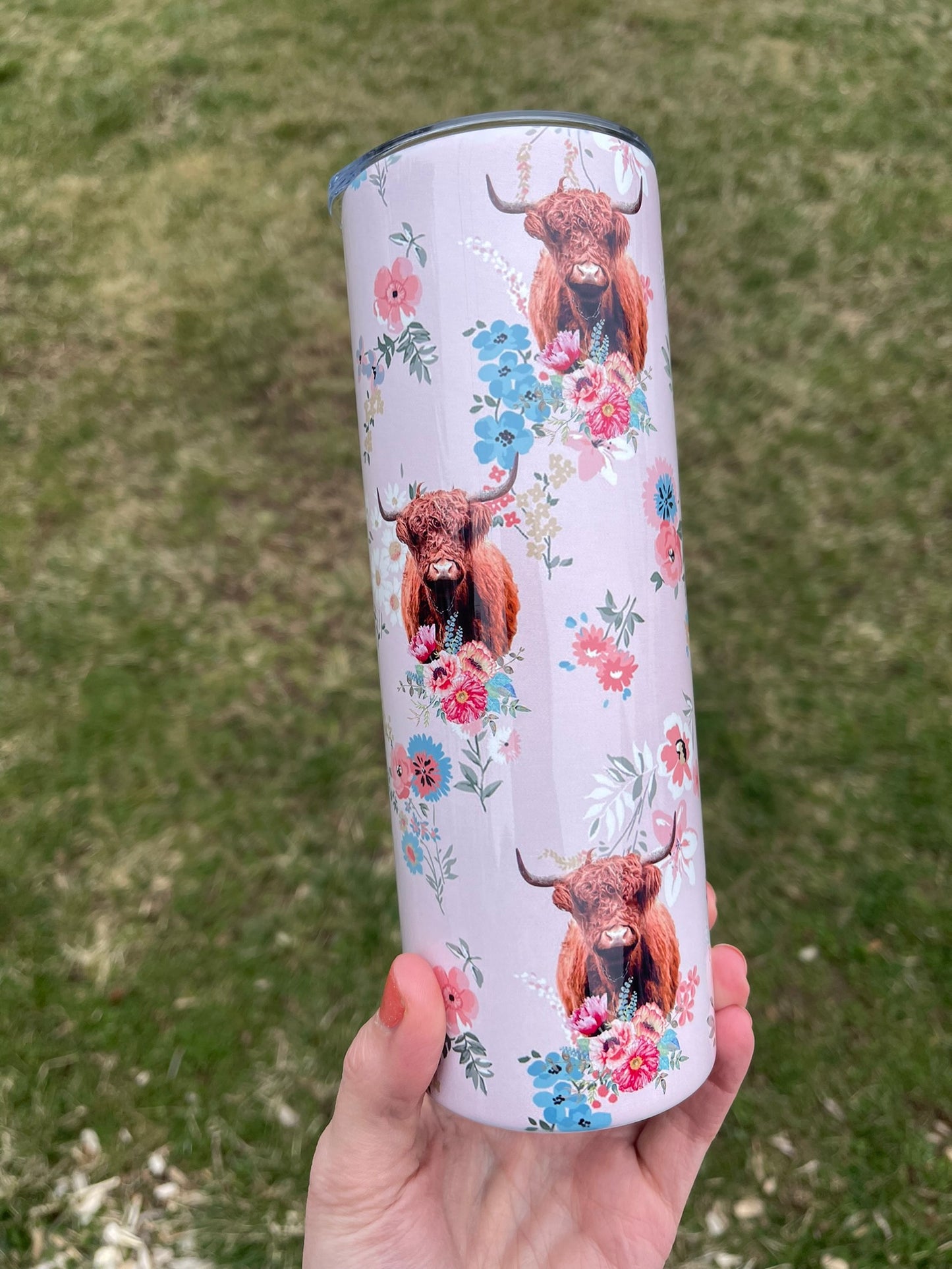 20oz Highland Cow tumbler