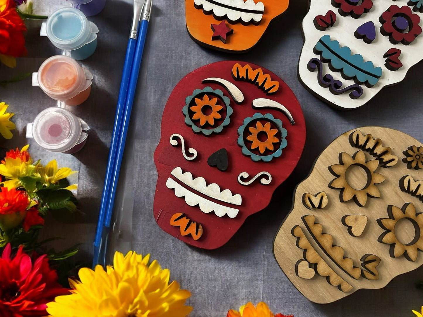 Dia De Los Muertos Sugar Skull Paint kit