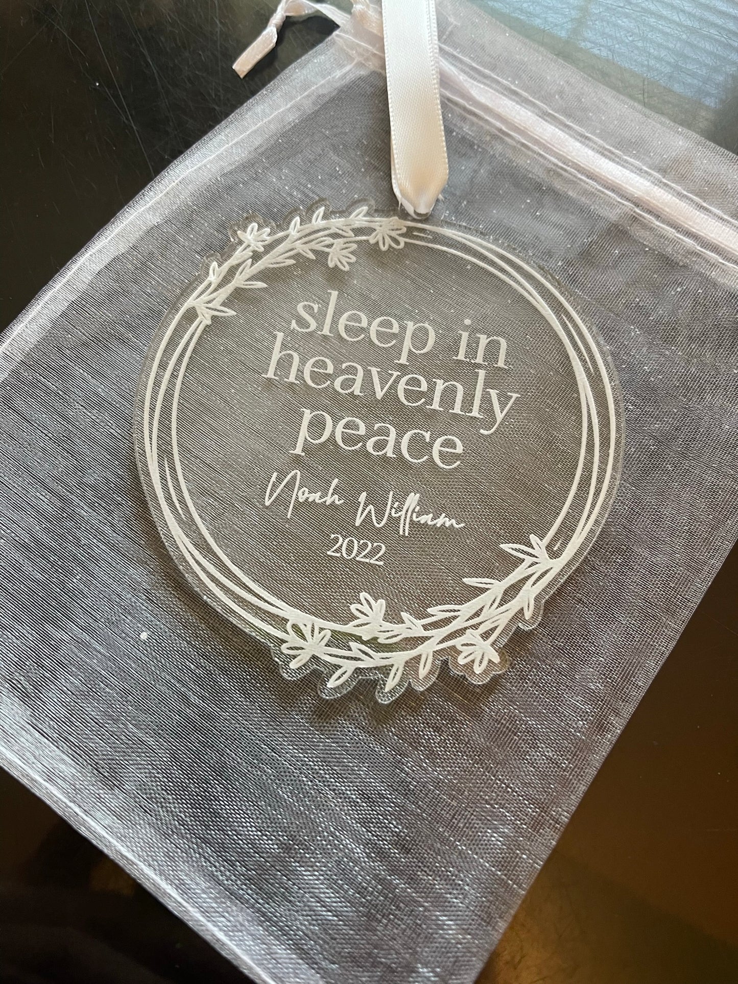 Sleep in Heavenly Peace Ornament - infant loss, miscarriage, remembrance