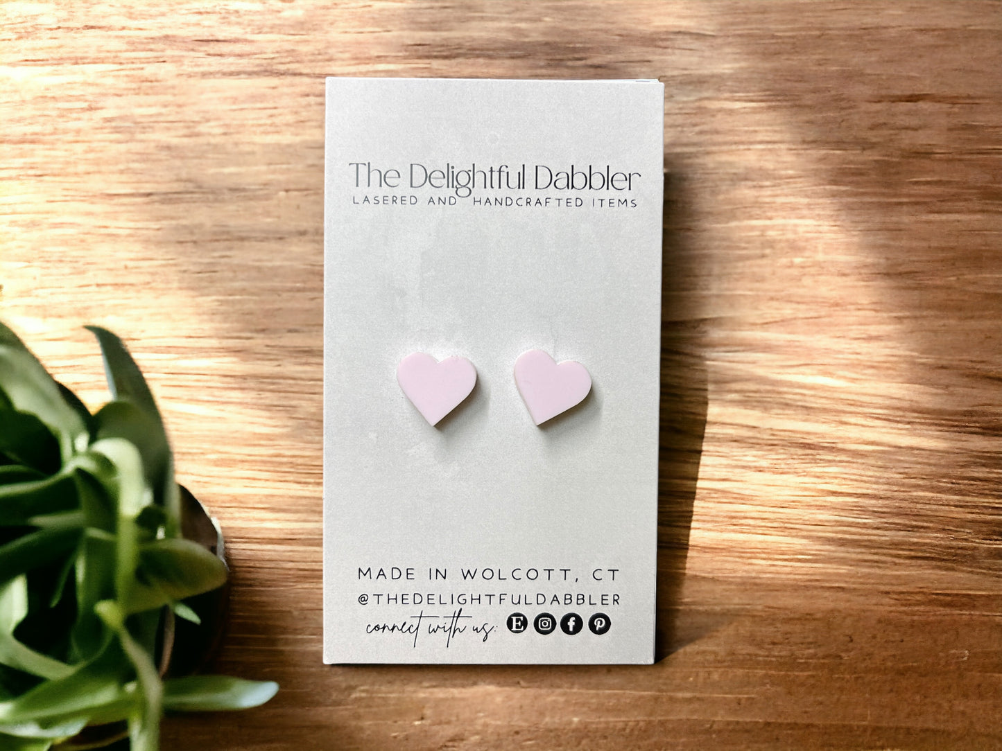 Matte Heart Stud Earring Collection