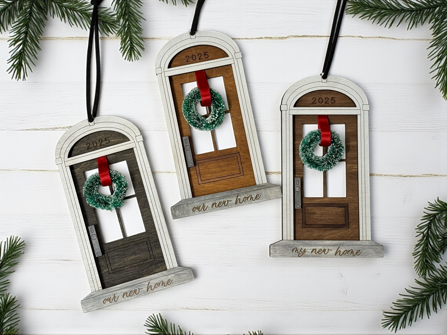 Personalized First Home Wooden Ornament