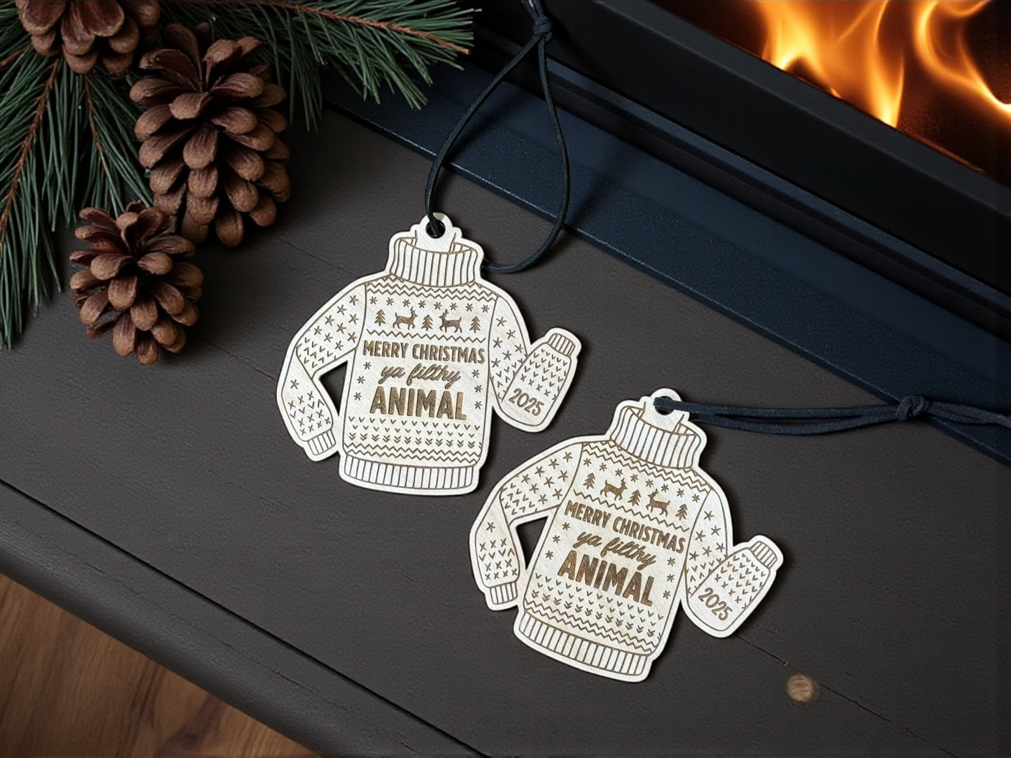 Merry Christmas Ya Filthy Animal Ornament