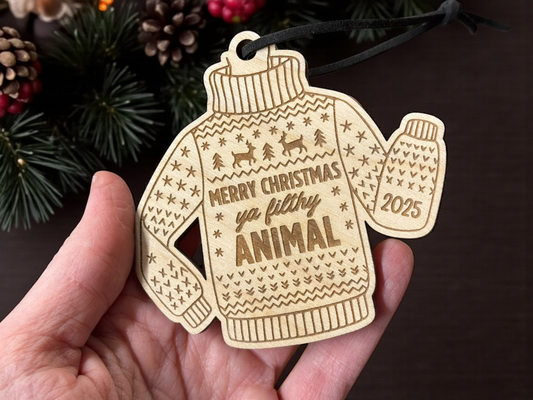 Merry Christmas Ya Filthy Animal Ornament