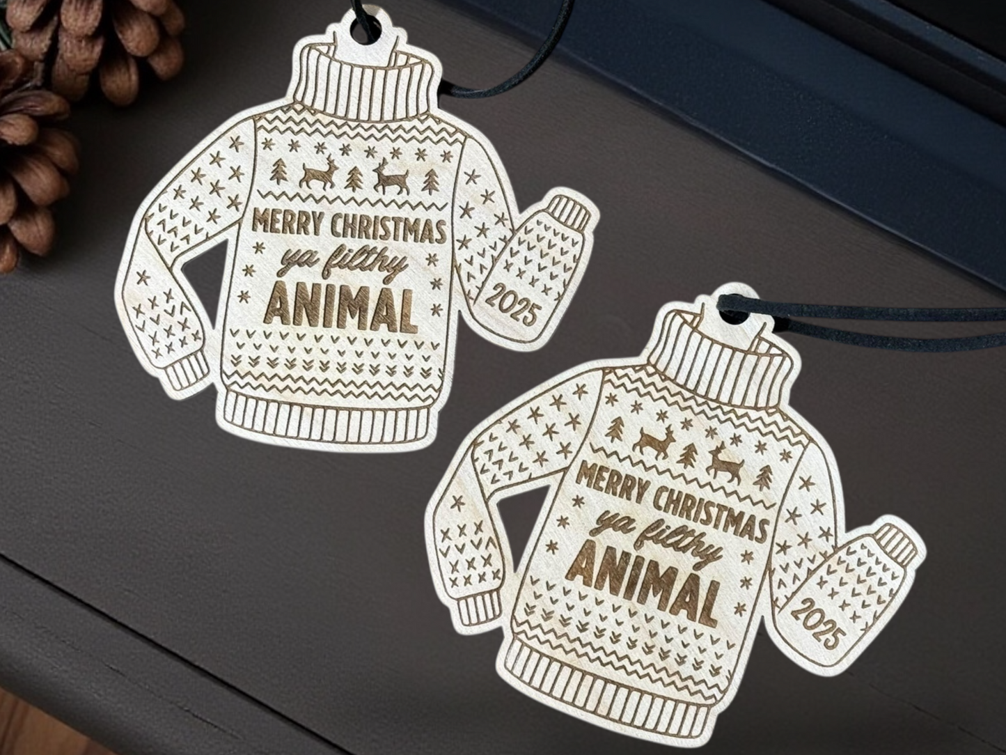 Merry Christmas Ya Filthy Animal Ornament