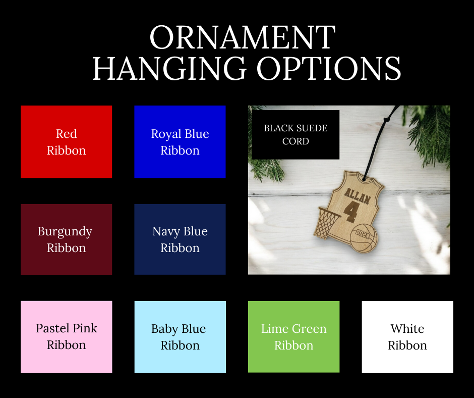 Personalized Basketball Jersey Ornament