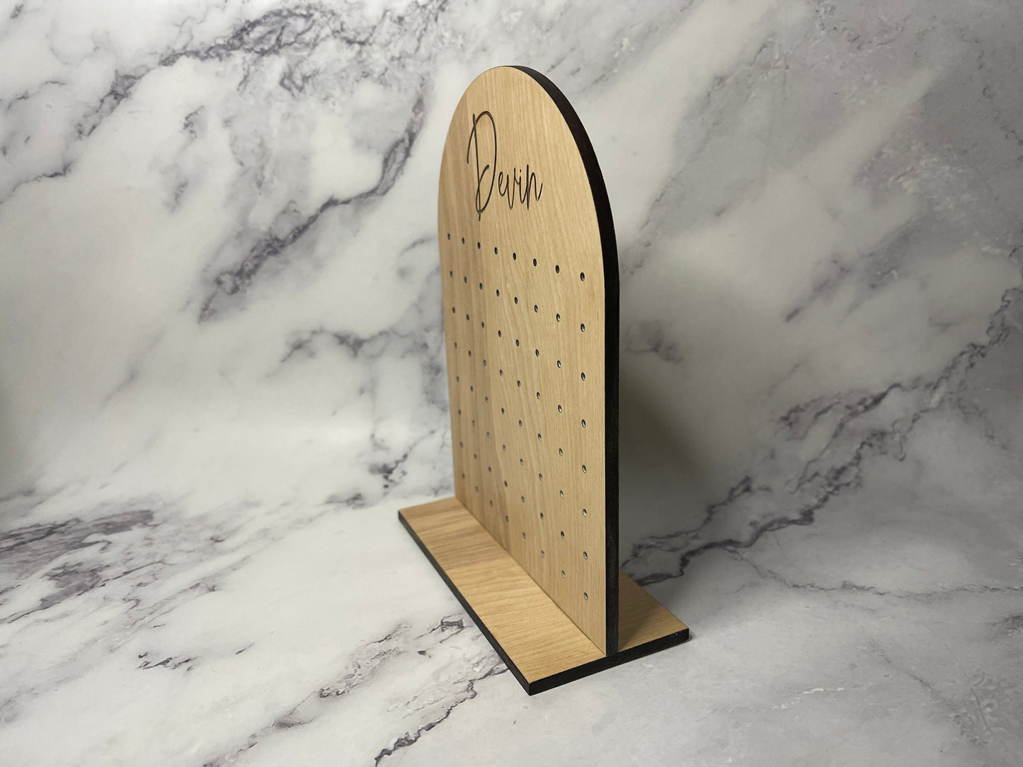 Wood Earring Holder organizer stand