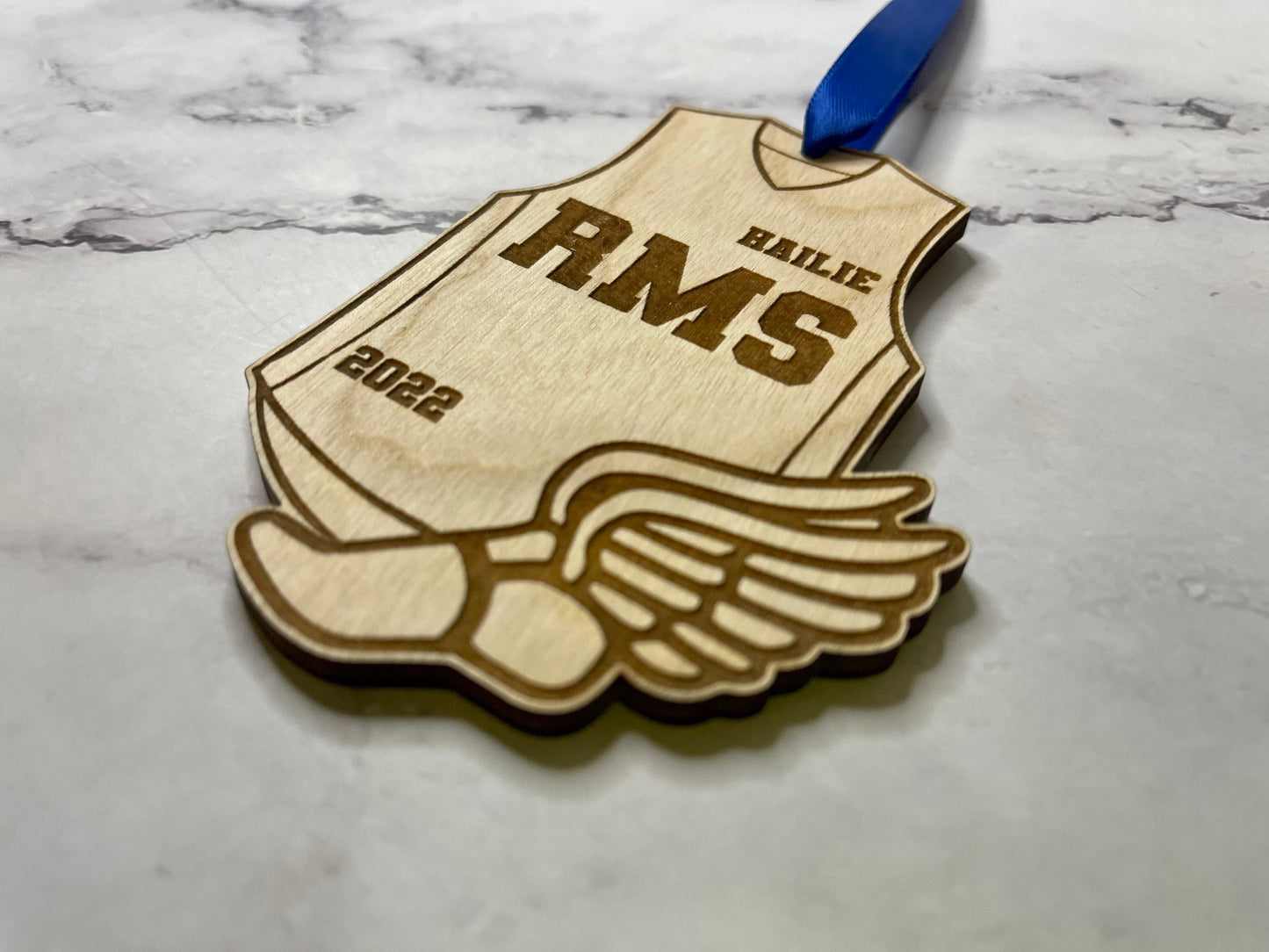 Personalized Track Runner Ornament