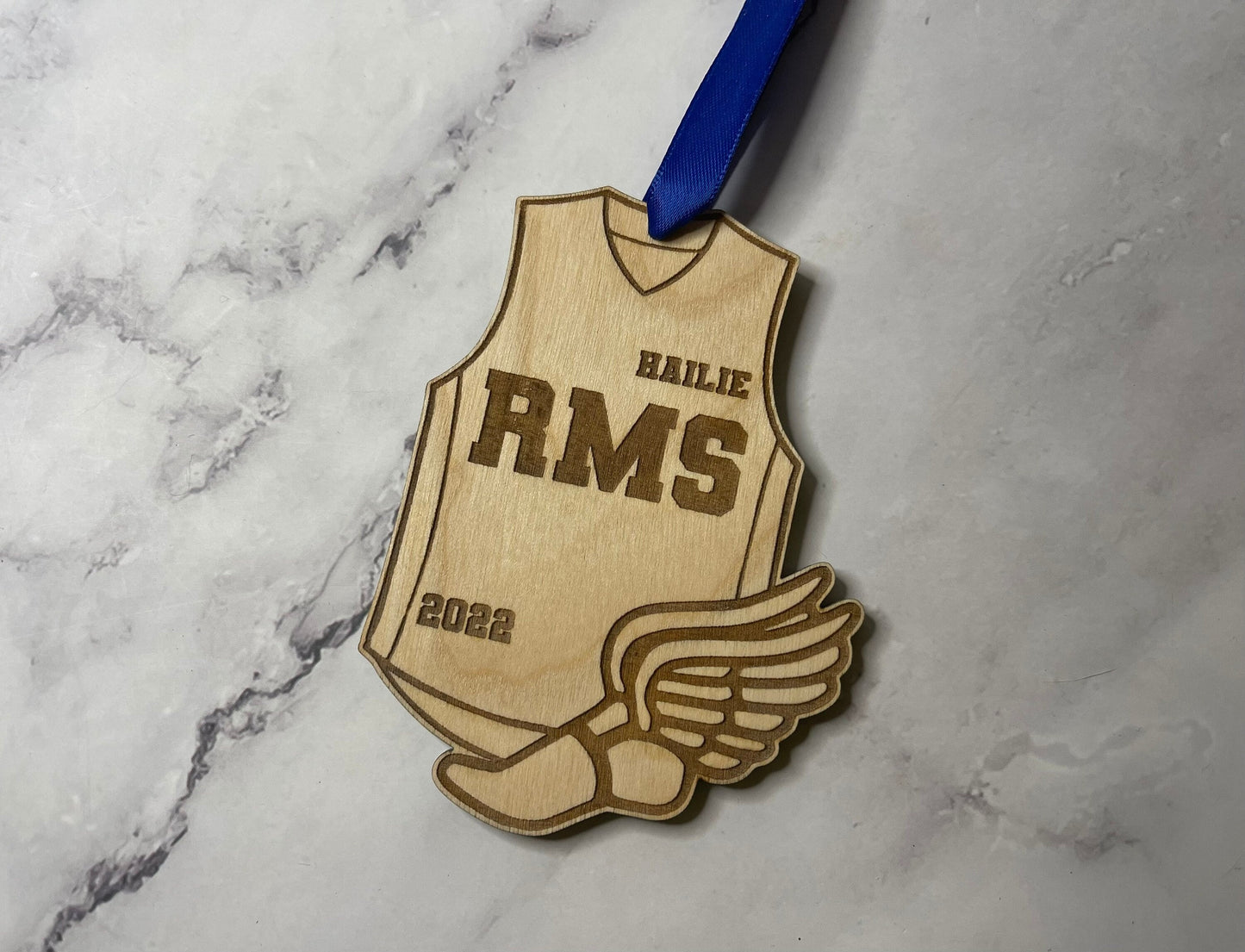 Personalized Track Runner Ornament