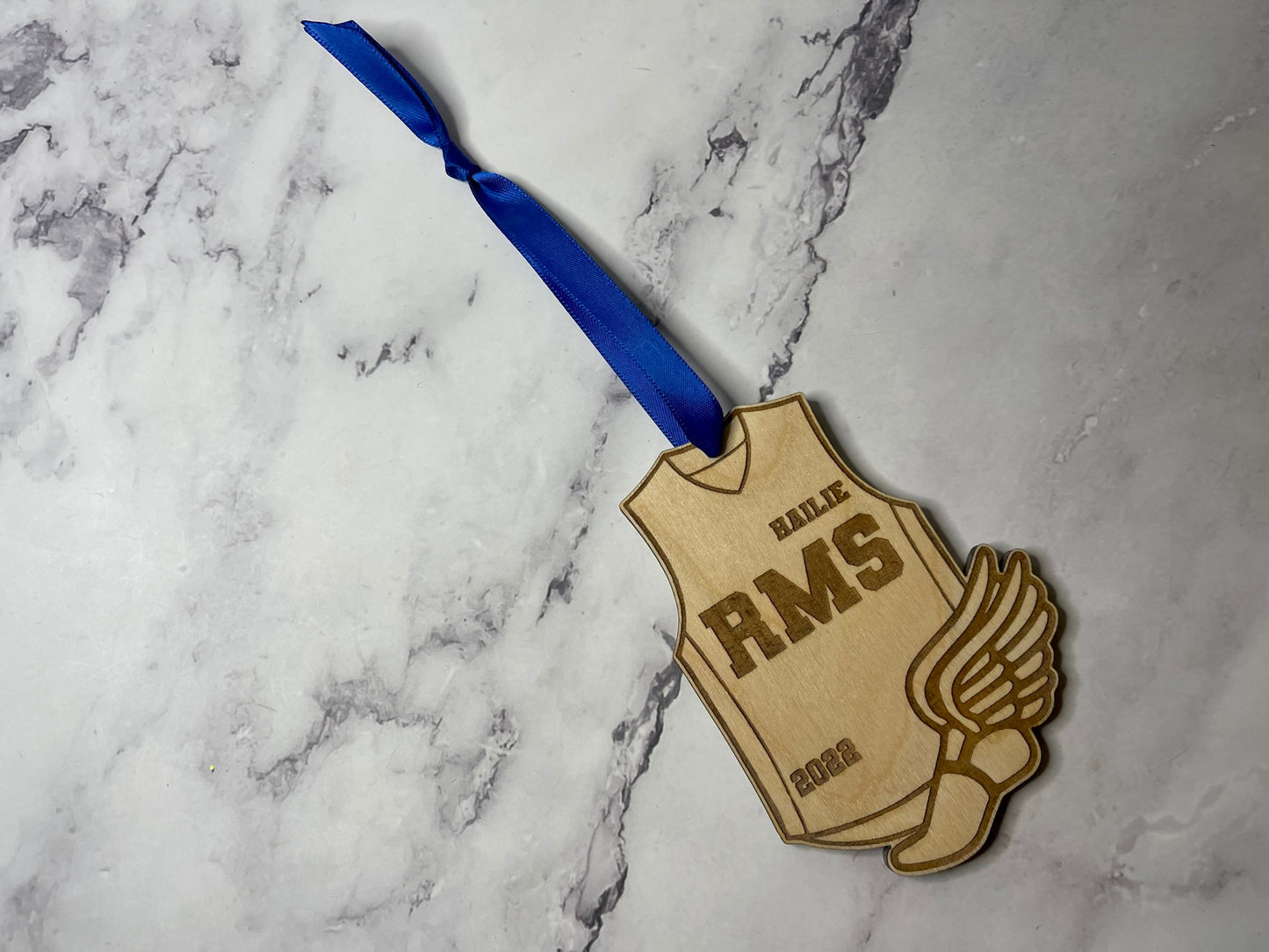 Personalized Track Runner Ornament