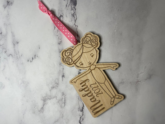 Personalized Ballet Dancer Ornament