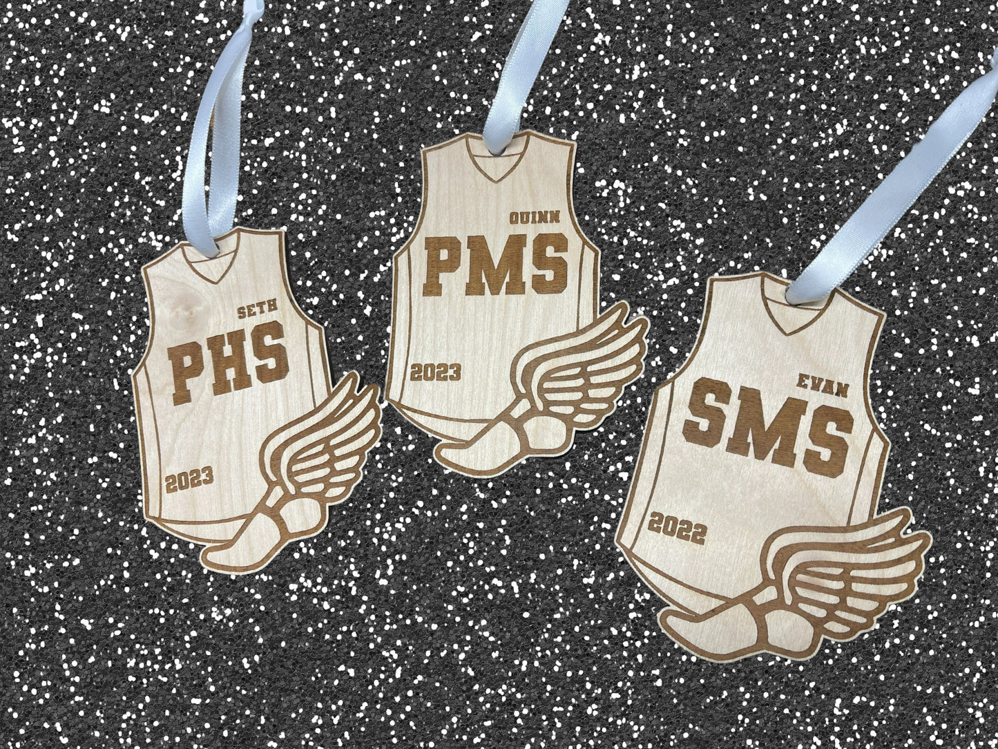 Personalized Track Runner Ornament